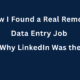 Real Remote Data Entry Job