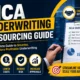 MCA underwriting outsourcing guide showing bank statement analysis, cash flow assessment, risk evaluation, and approval workflow for merchant cash advance lenders.