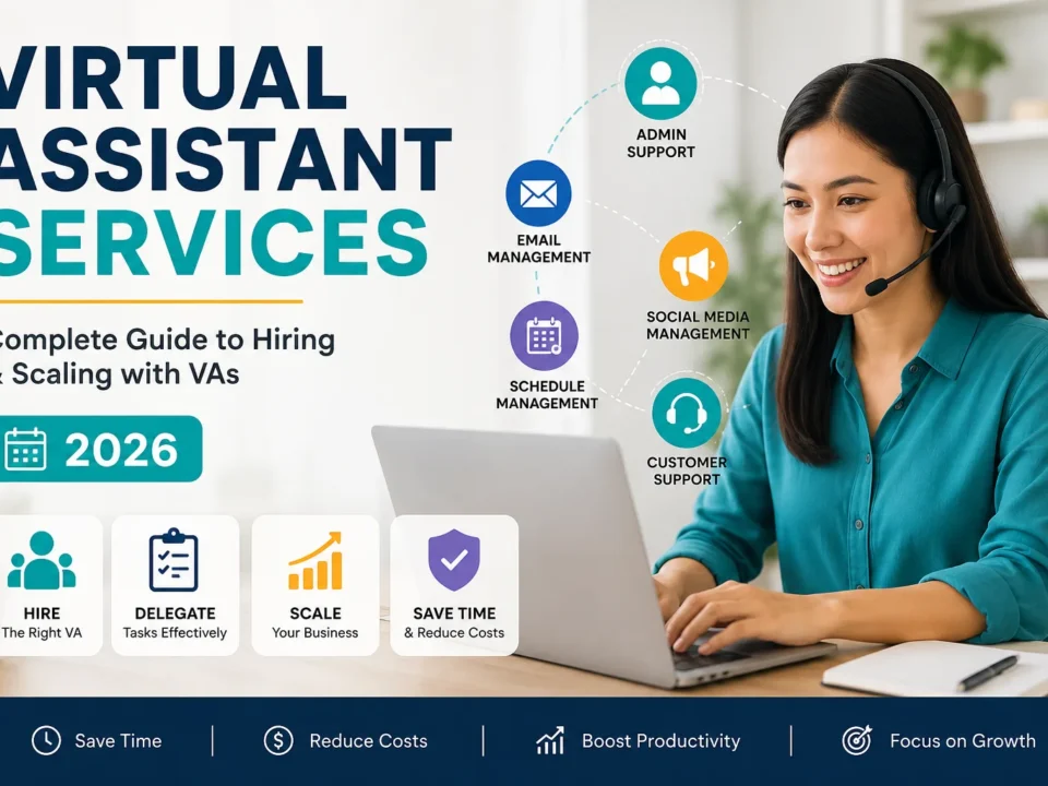 Professional virtual assistant providing remote administrative, customer support, email management, and business outsourcing services for companies in 2026.