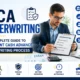 MCA underwriting process showing a financial analyst reviewing bank statements, credit risk, cash flow, and merchant cash advance approval.